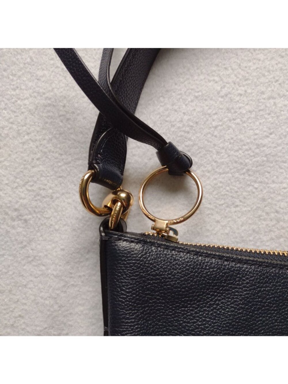 Coach Chelsea Hobo Bag in Navy Pebbled Leather High Quality Purse - Picture 3 of 11